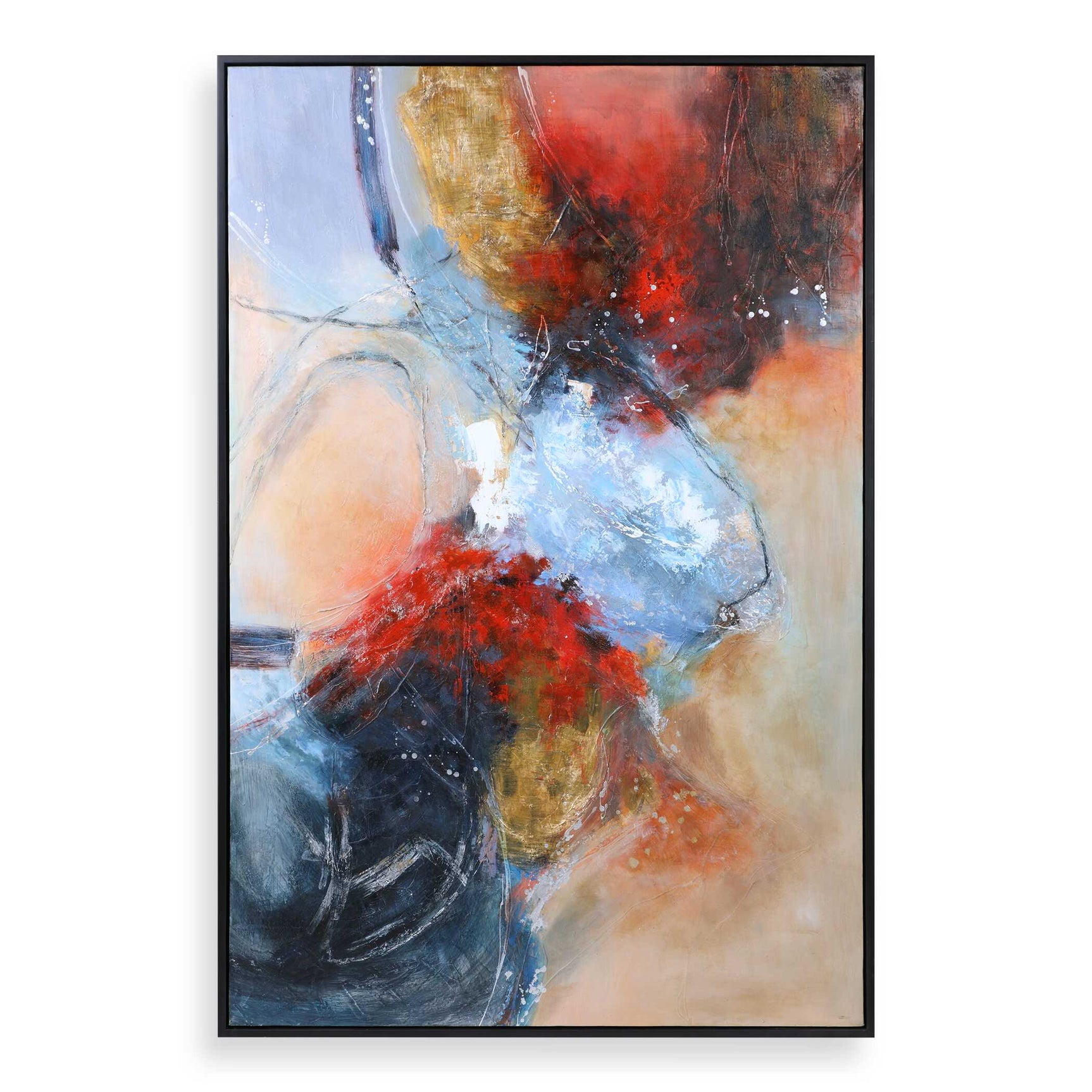 Summer Sunset Multicolor Abstract Art