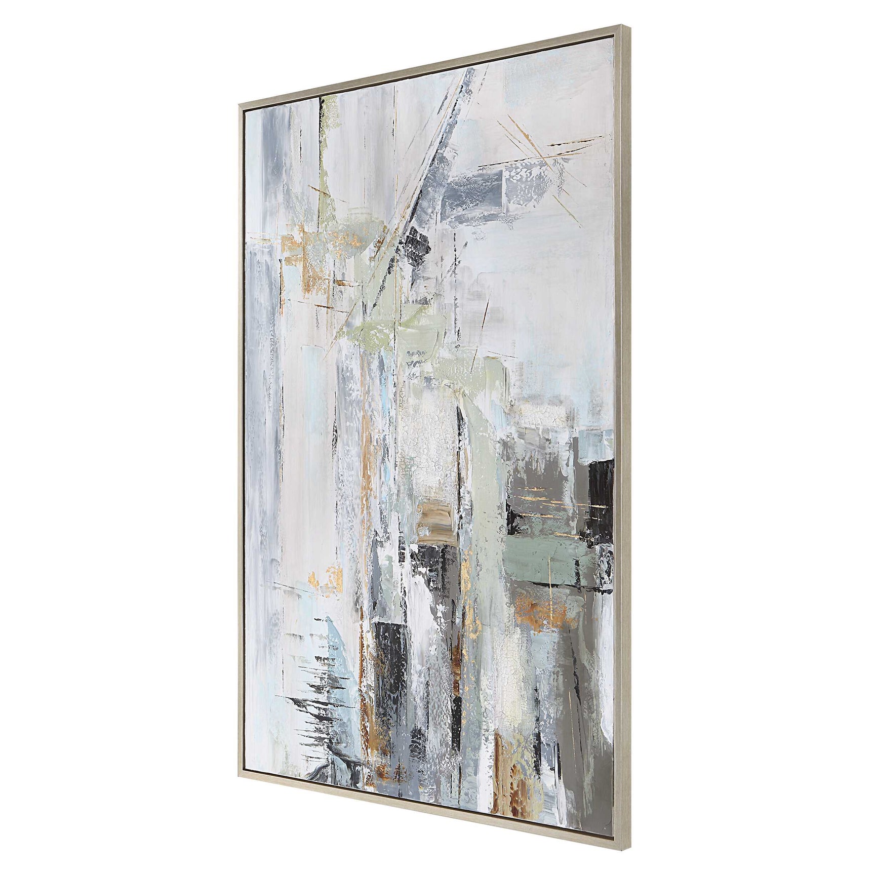 Natural Springs Multicolor Hand Painted Canvas Art