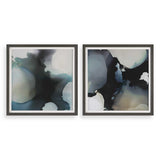 Telescopic Multicolor Abstract Framed Prints (Set of 2)
