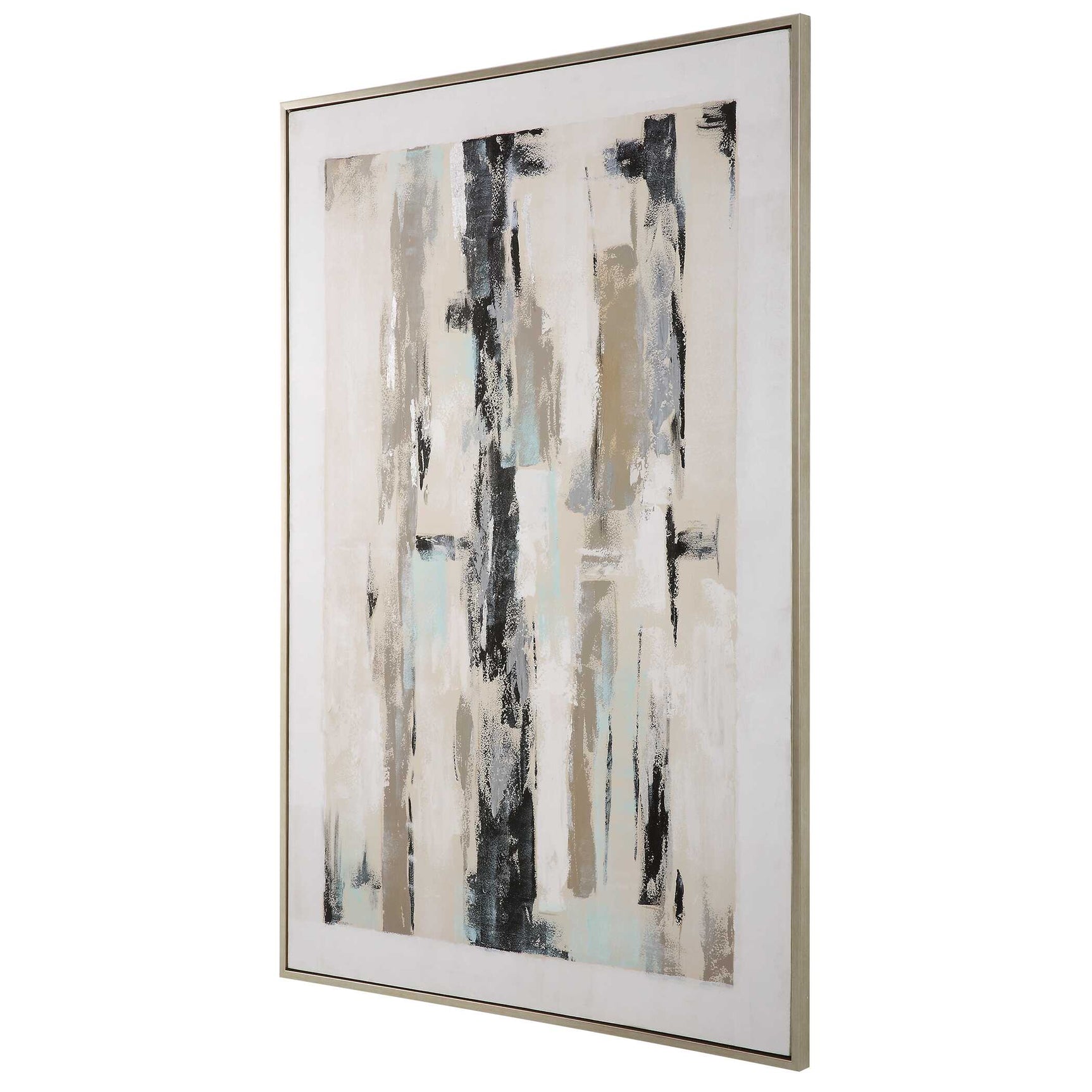 Placidity Multicolor Hand Painted Abstract Art