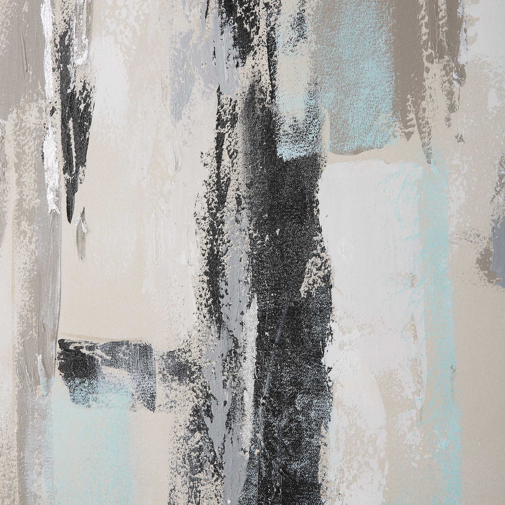 Placidity Multicolor Hand Painted Abstract Art