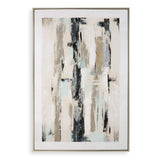 Placidity Multicolor Hand Painted Abstract Art