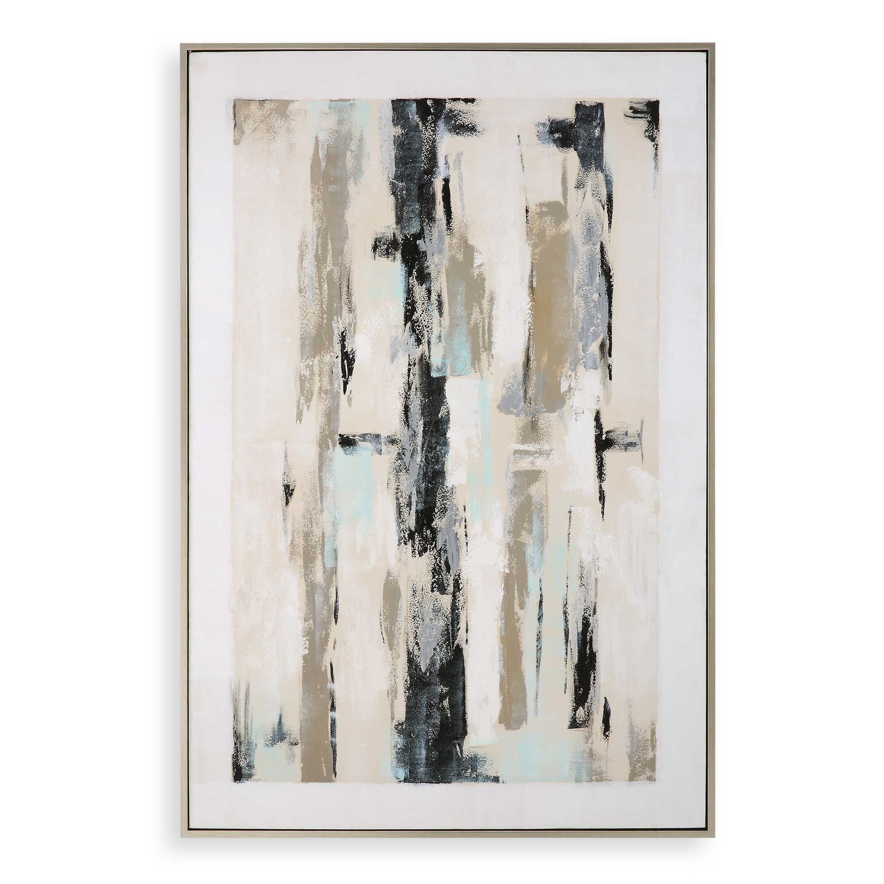 Placidity Multicolor Hand Painted Abstract Art