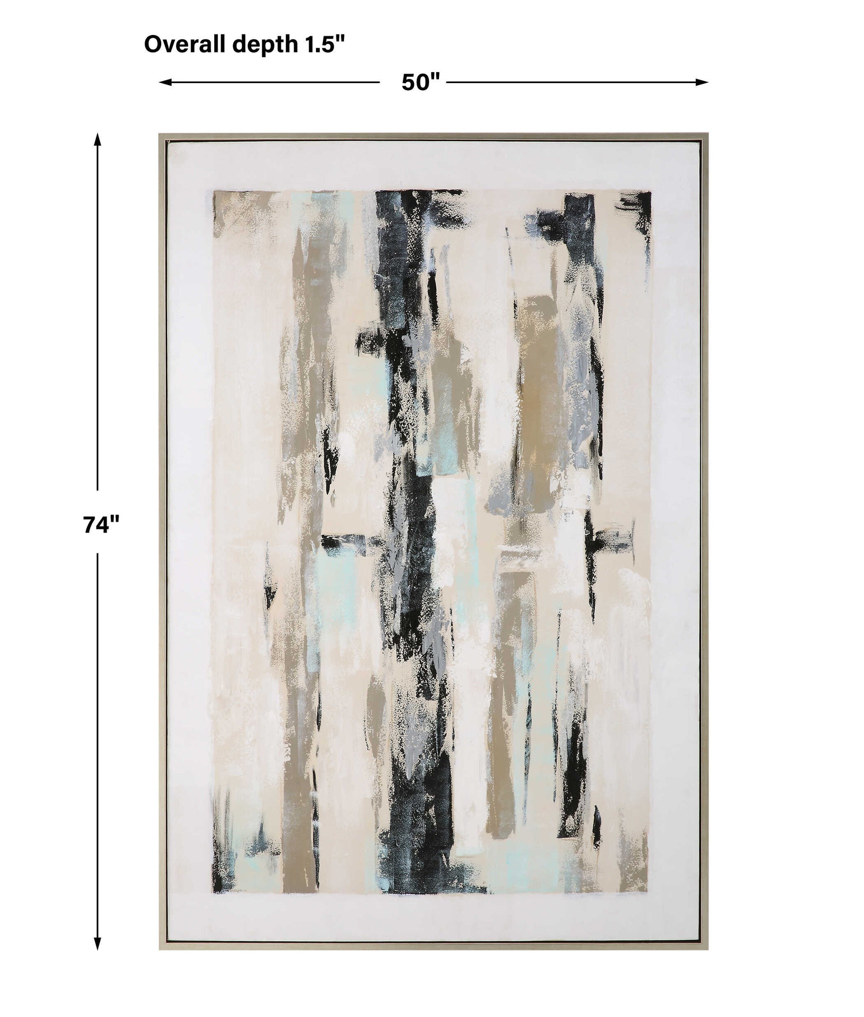 Placidity Multicolor Hand Painted Abstract Art