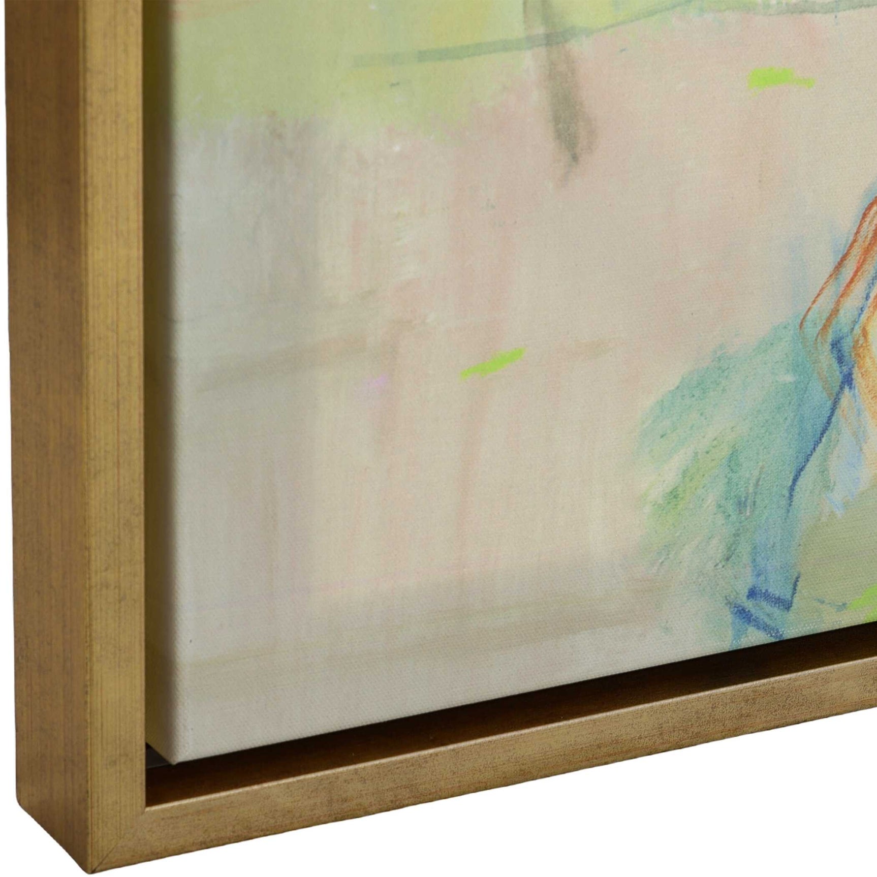 Party Time Multicolor Framed Abstract Art