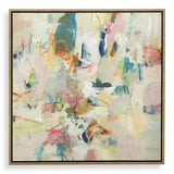 Party Time Multicolor Framed Abstract Art