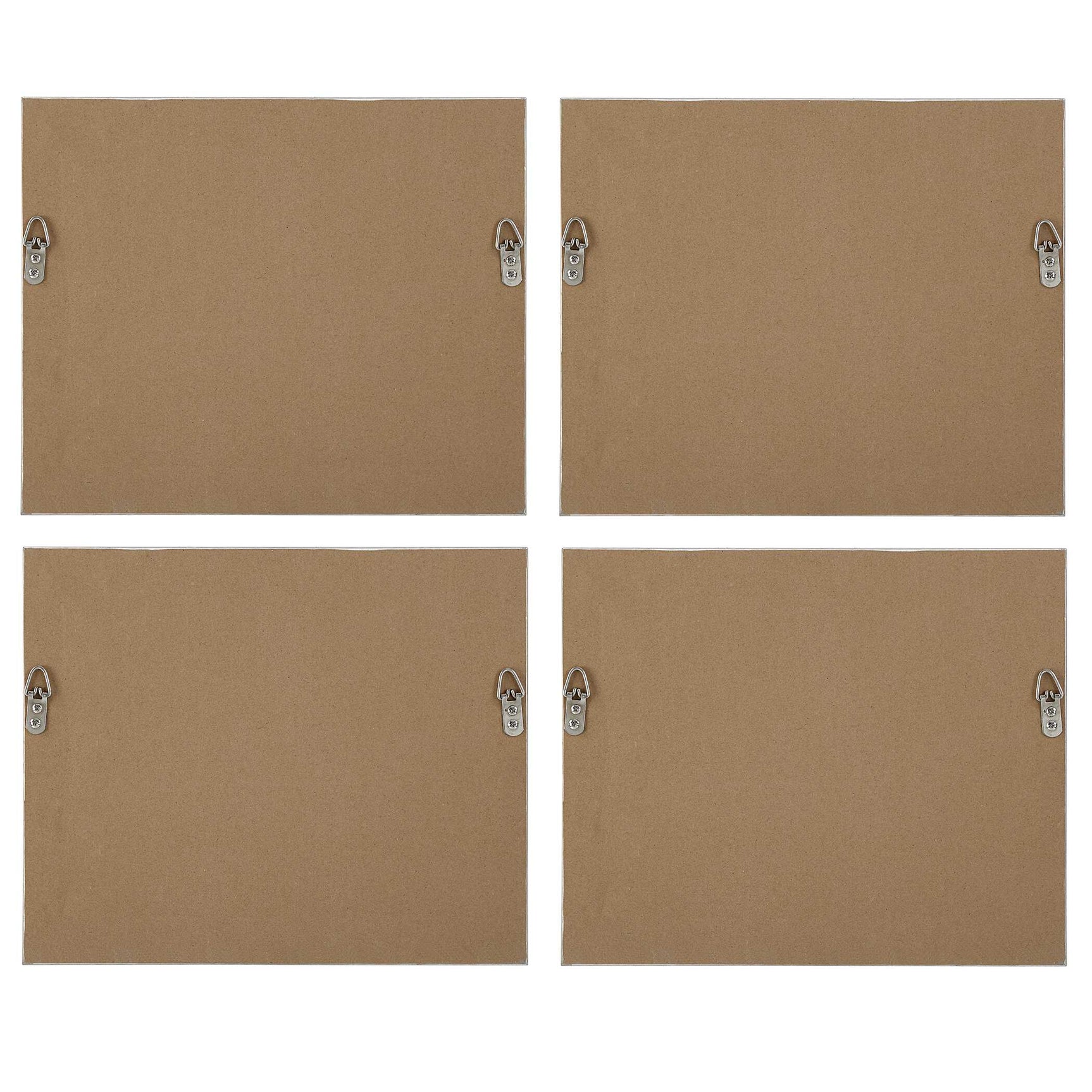 Quiet Meadows Green/Woodtone Framed Prints (Set of 4)