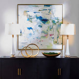 Abstract Reflections Multicolor Framed Canvas