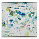 Abstract Reflections Multicolor Framed Canvas