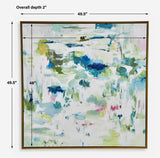 Abstract Reflections Multicolor Framed Canvas