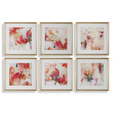 Fresh Start Red Abstract Prints (Set of 6)