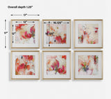 Fresh Start Red Abstract Prints (Set of 6)