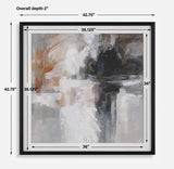 Wings Neutral Multicolor Abstract Framed Print