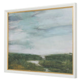 The Path Of The Water Multicolor Framed Print