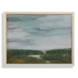 The Path Of The Water Multicolor Framed Print
