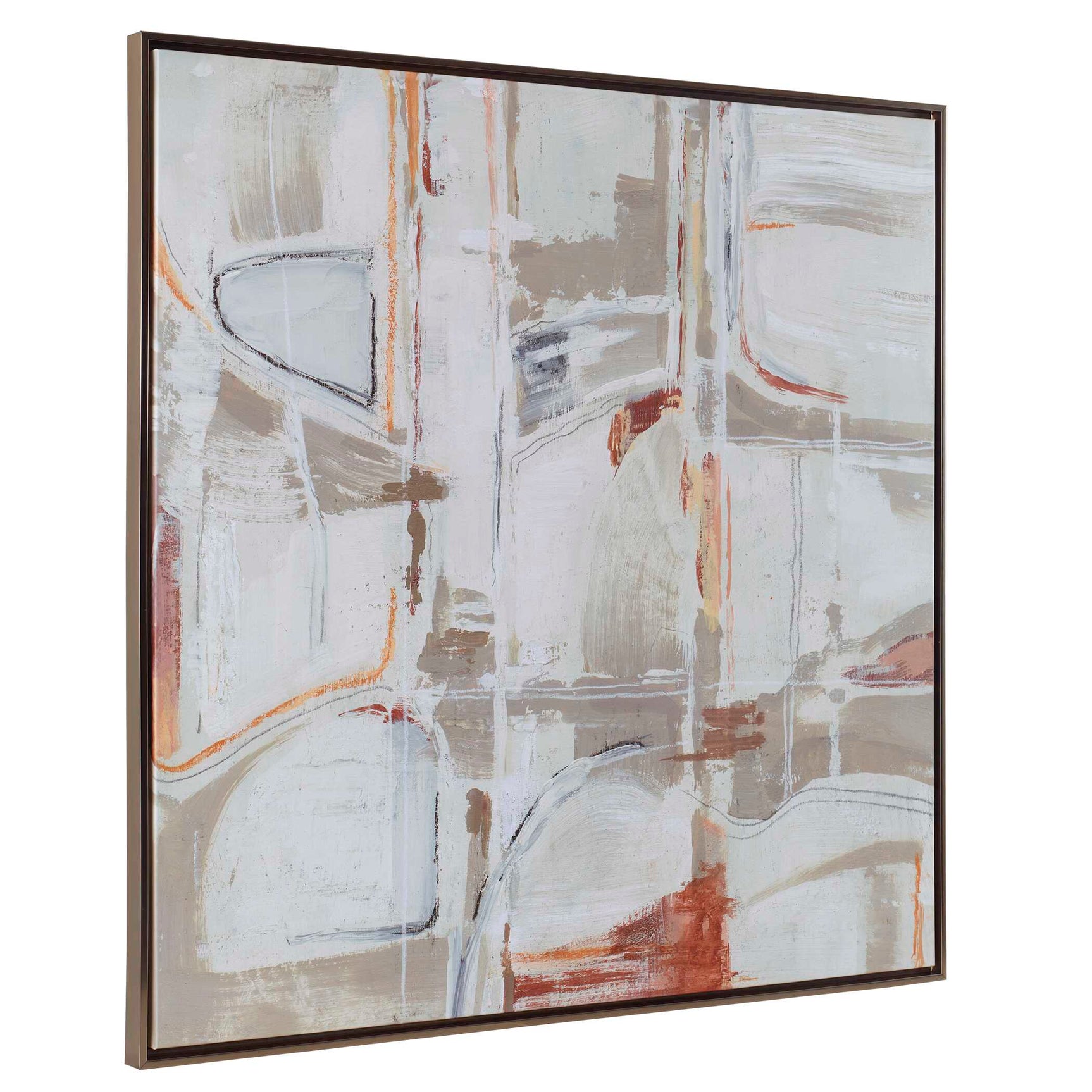 Neutral Nirvana Multicolor Abstract Canvas Art