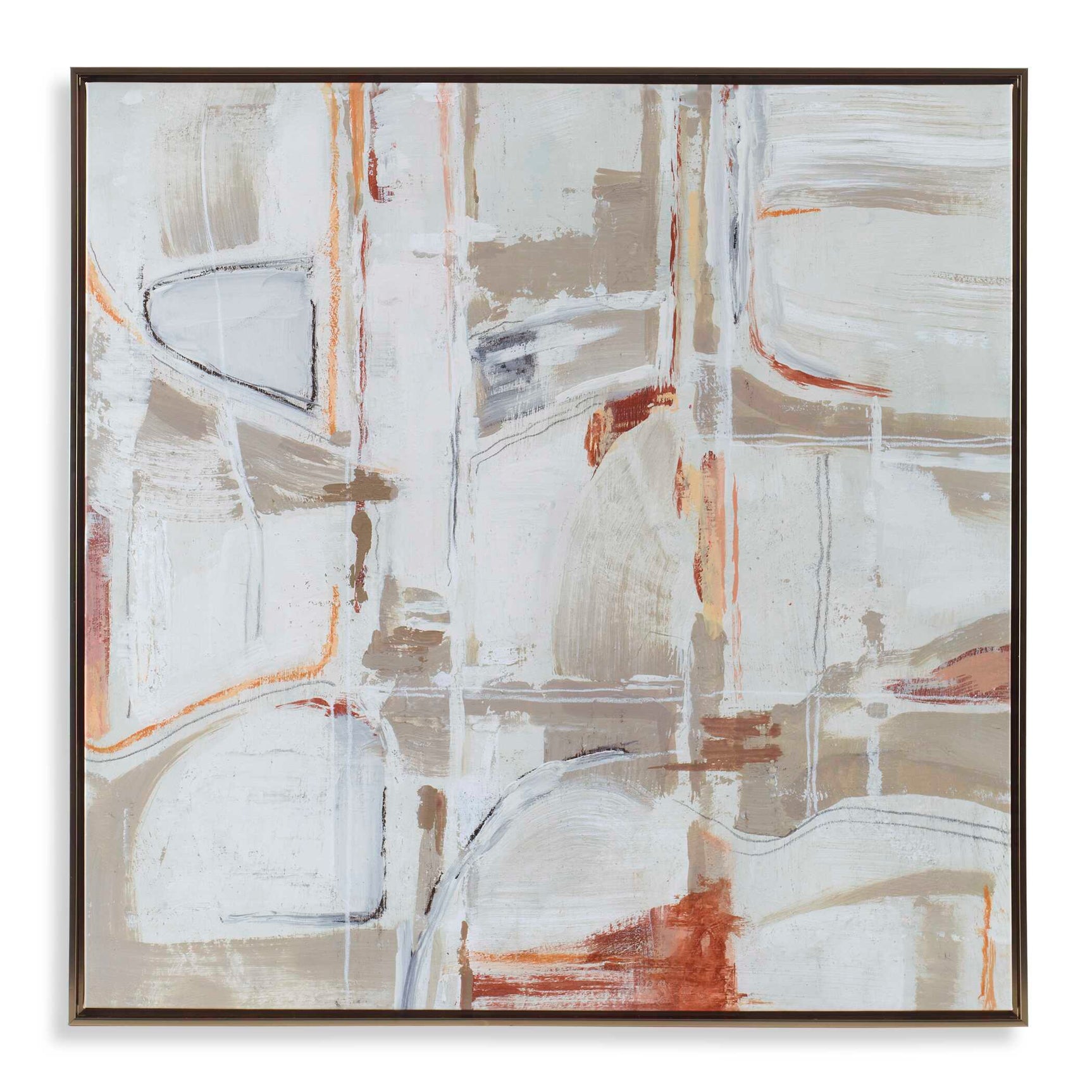 Neutral Nirvana Multicolor Abstract Canvas Art