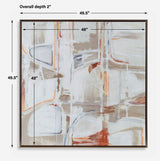 Neutral Nirvana Multicolor Abstract Canvas Art