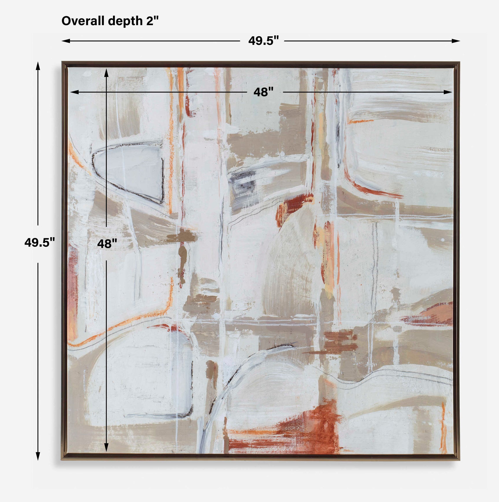 Neutral Nirvana Multicolor Abstract Canvas Art