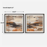 Cinnamon Shore Multicolor Framed Prints (Set of 2)