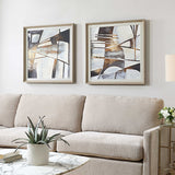 Vetrina Multicolor Framed Abstract Prints (Set of 2)