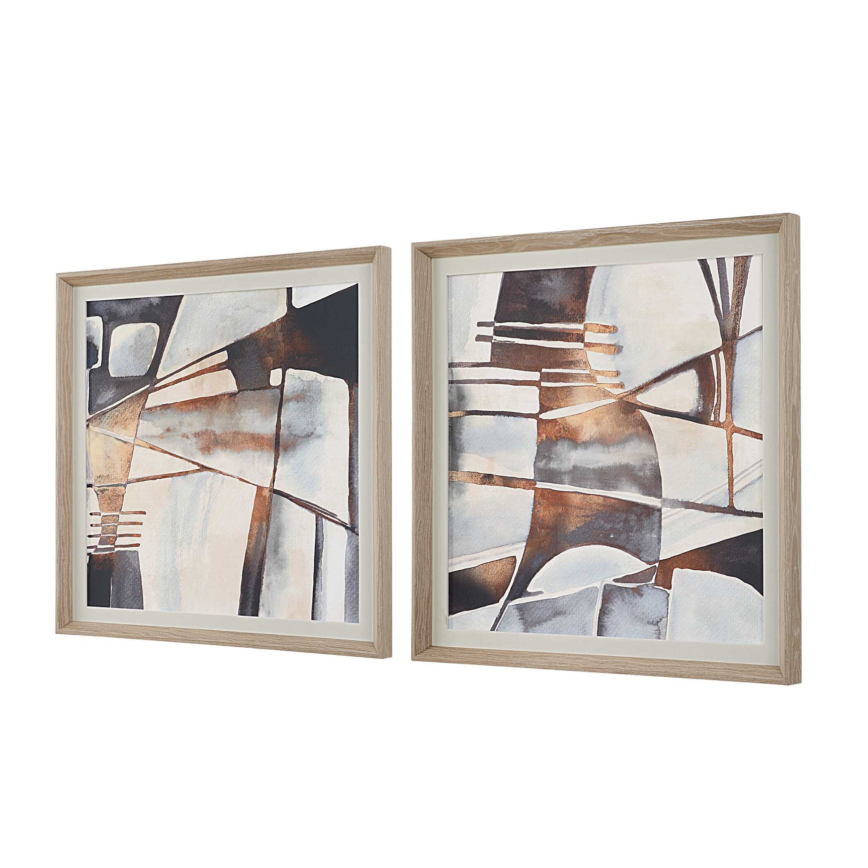 Vetrina Multicolor Framed Abstract Prints (Set of 2)