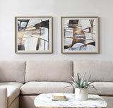 Vetrina Multicolor Framed Abstract Prints (Set of 2)