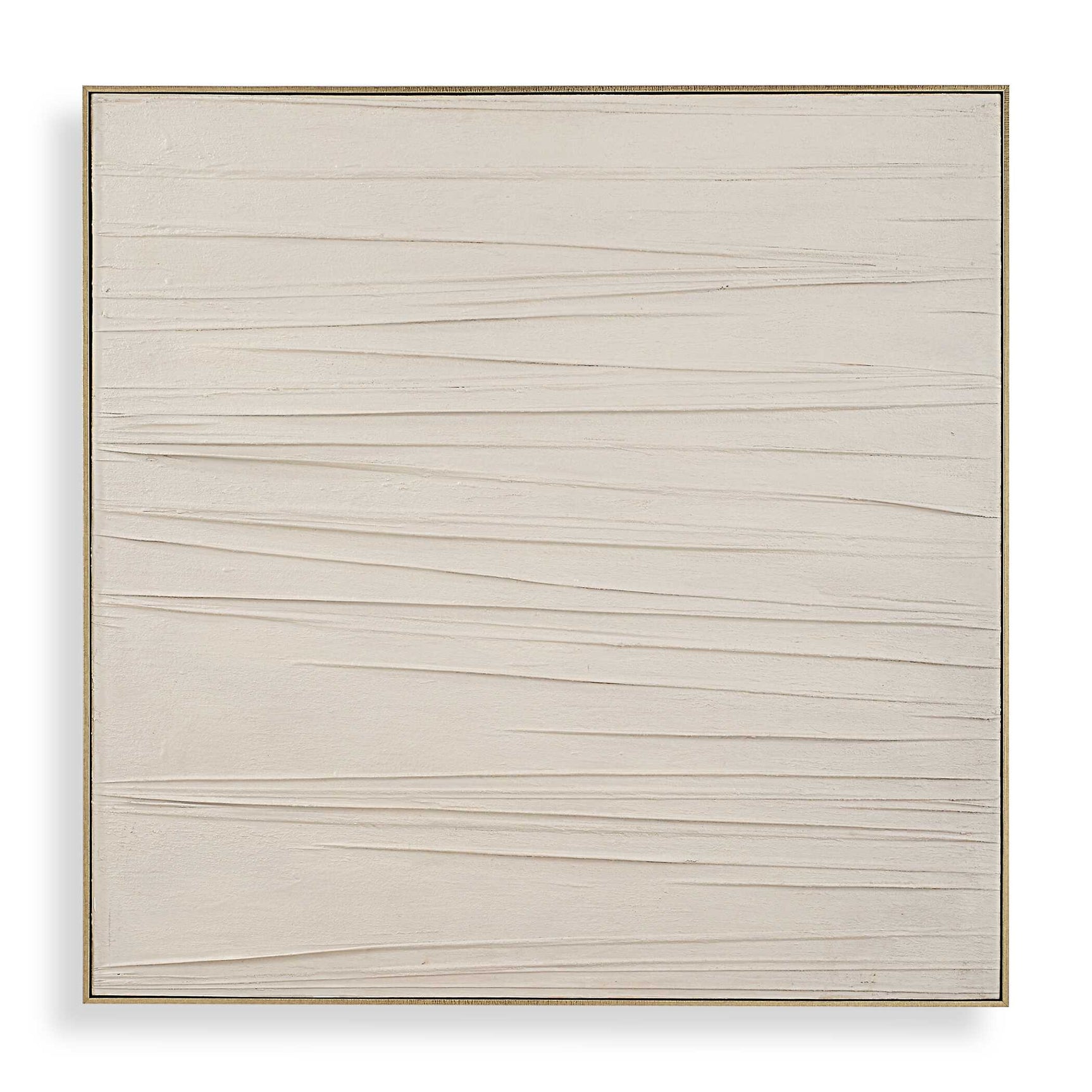 Walking The Line White Minimalist Canvas Art