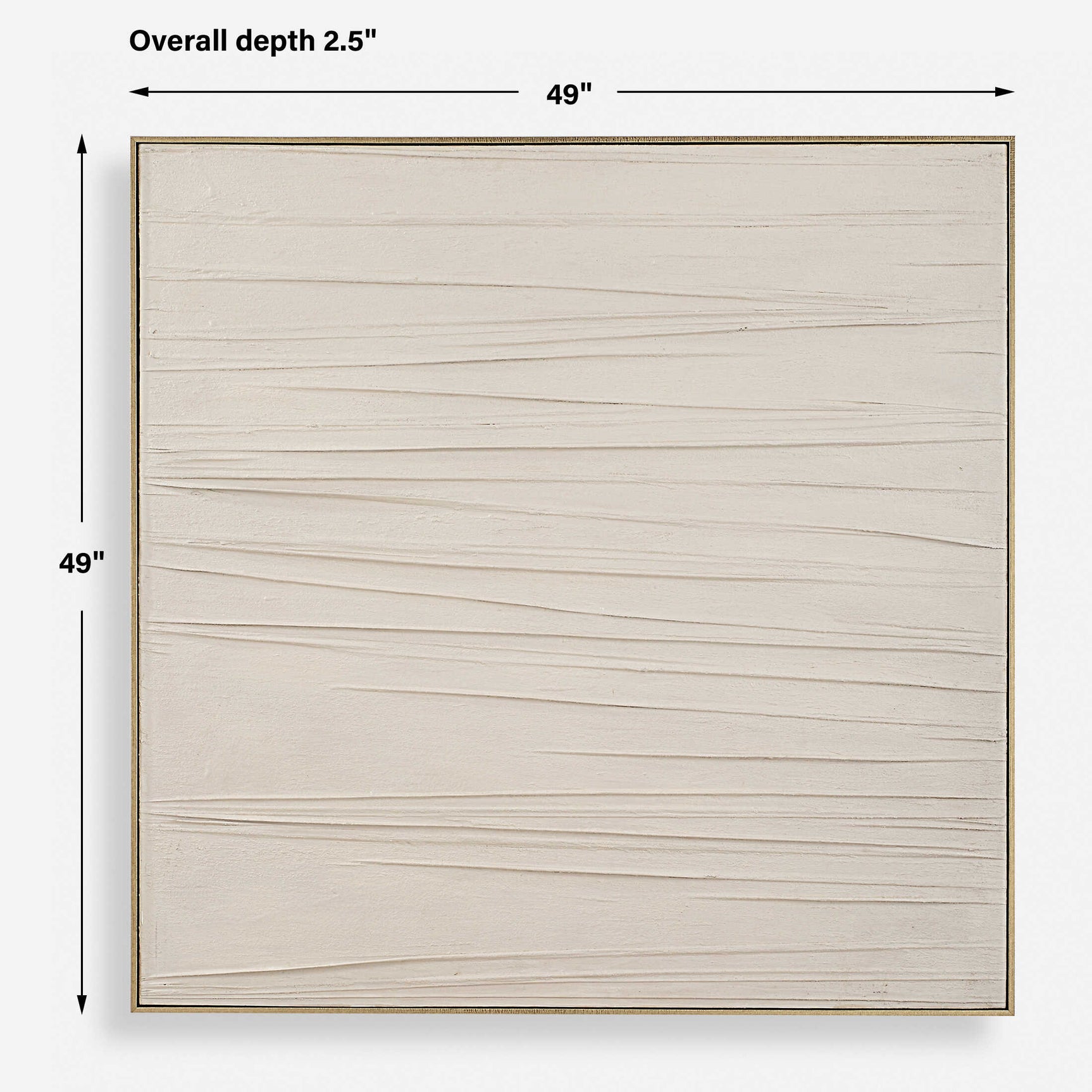 Walking The Line White Minimalist Canvas Art