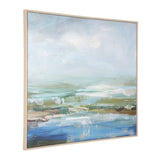 Lush Valley Multicolor Framed Canvas