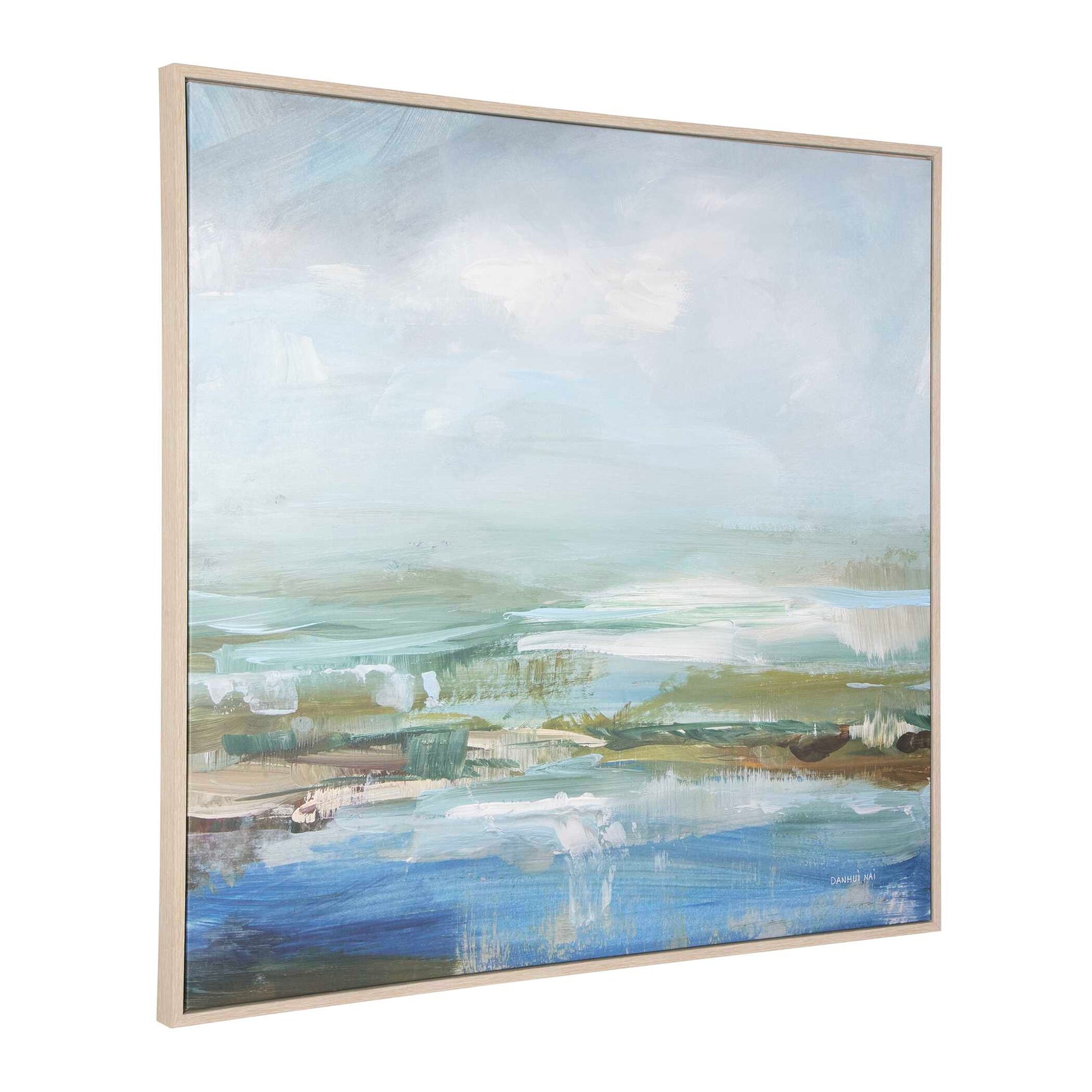 Lush Valley Multicolor Framed Canvas
