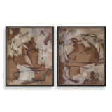 Rush & Dash Brown Framed Prints (Set of 2)