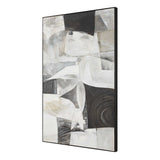 Folding Multicolor Time Framed Abstract Art