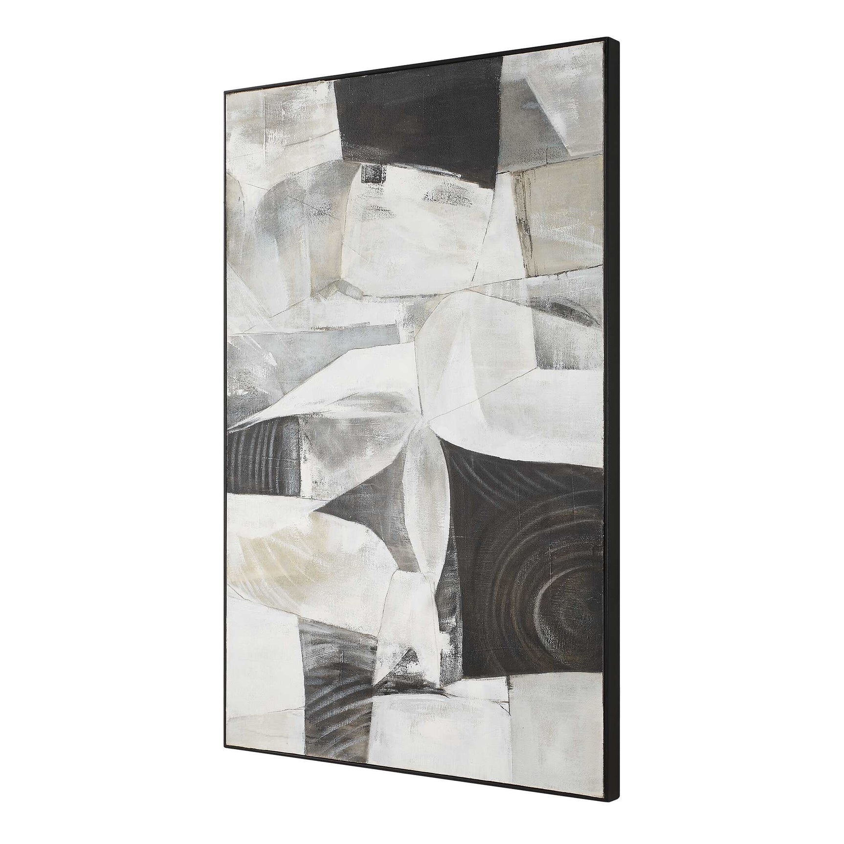 Folding Multicolor Time Framed Abstract Art