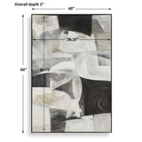 Folding Multicolor Time Framed Abstract Art