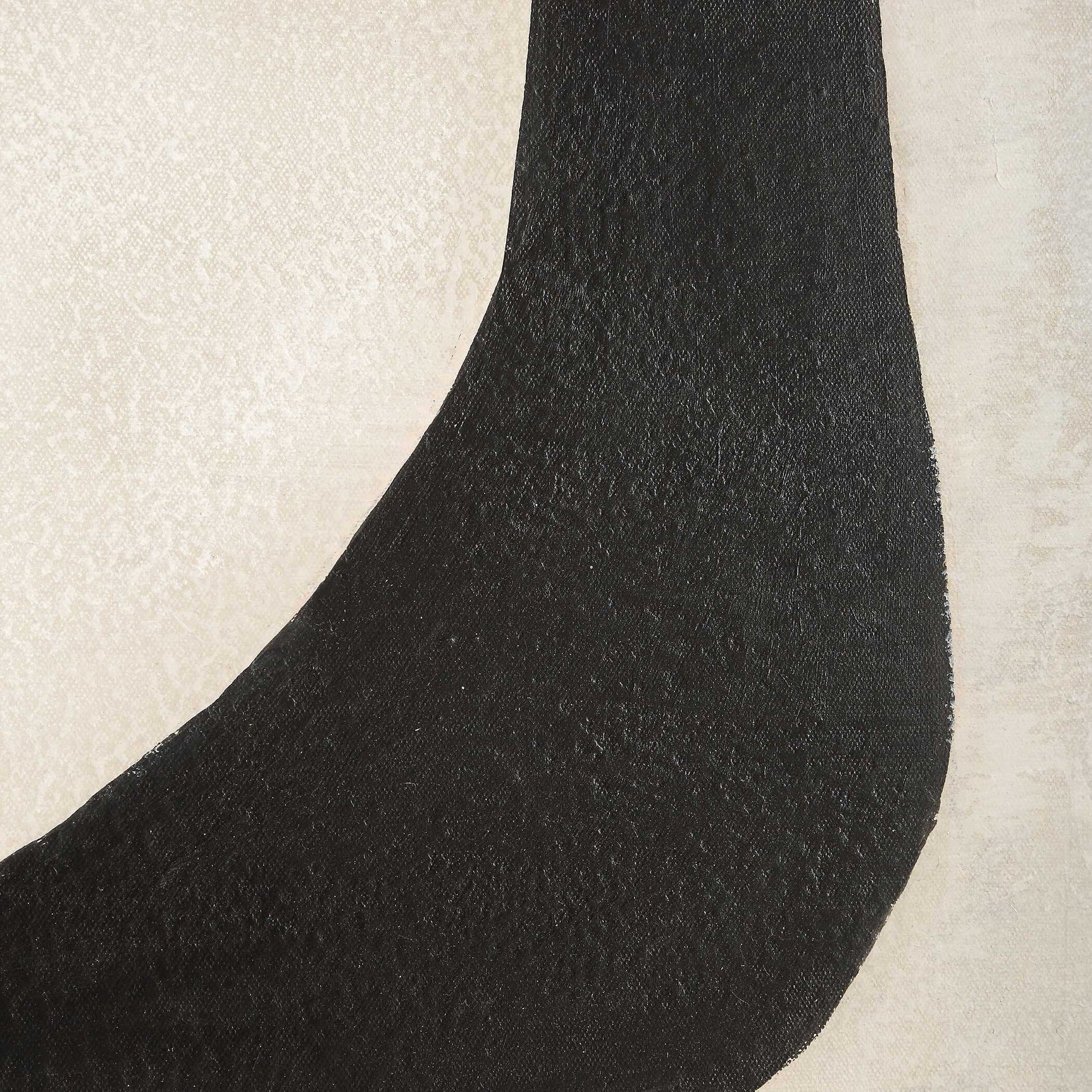 Characters Black/Brown/White Abstract Art (Set of 2)