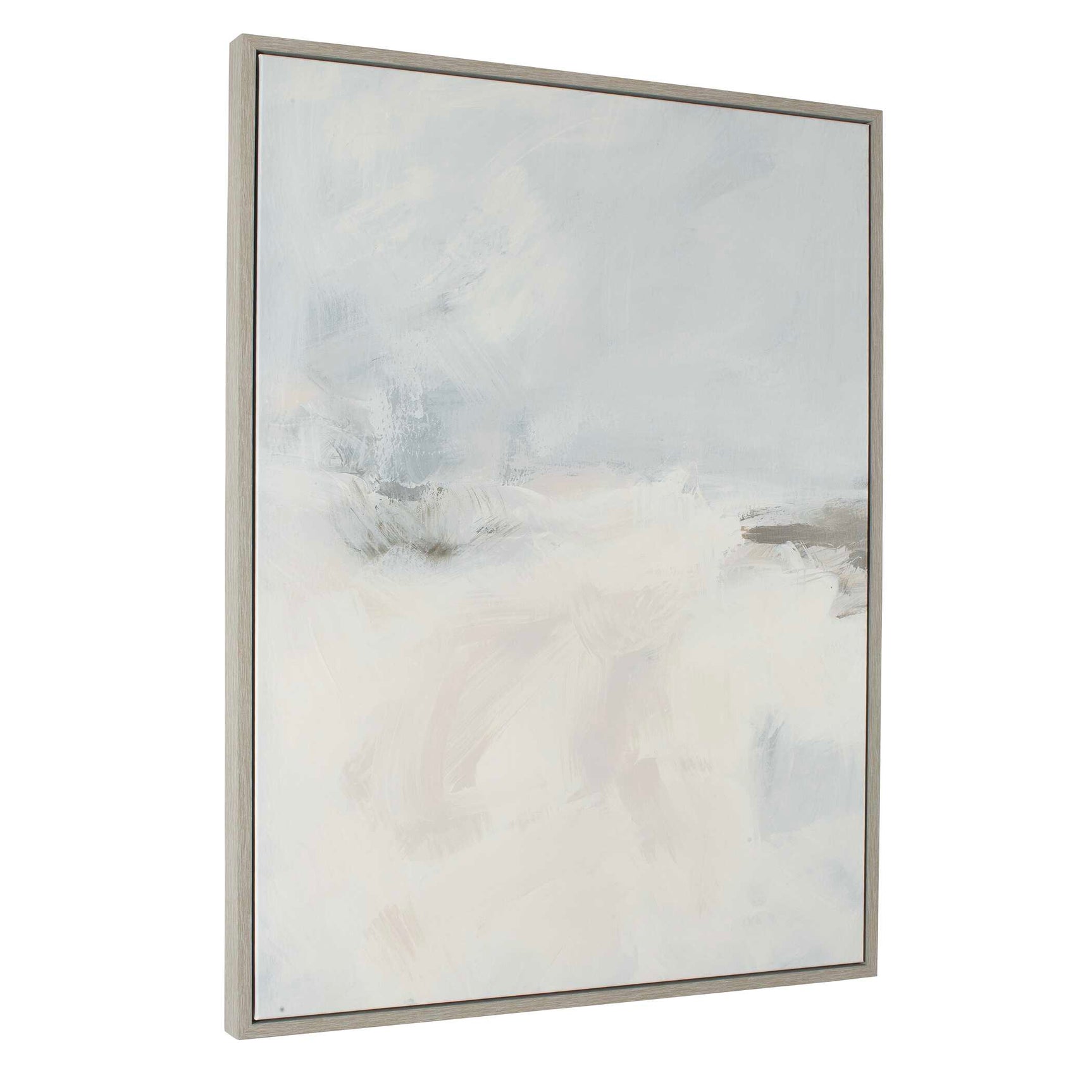 Simple Serenity Multicolor Framed Abstract Art