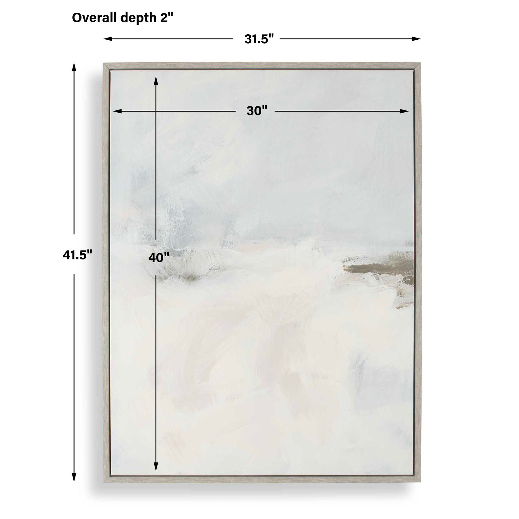 Simple Serenity Multicolor Framed Abstract Art