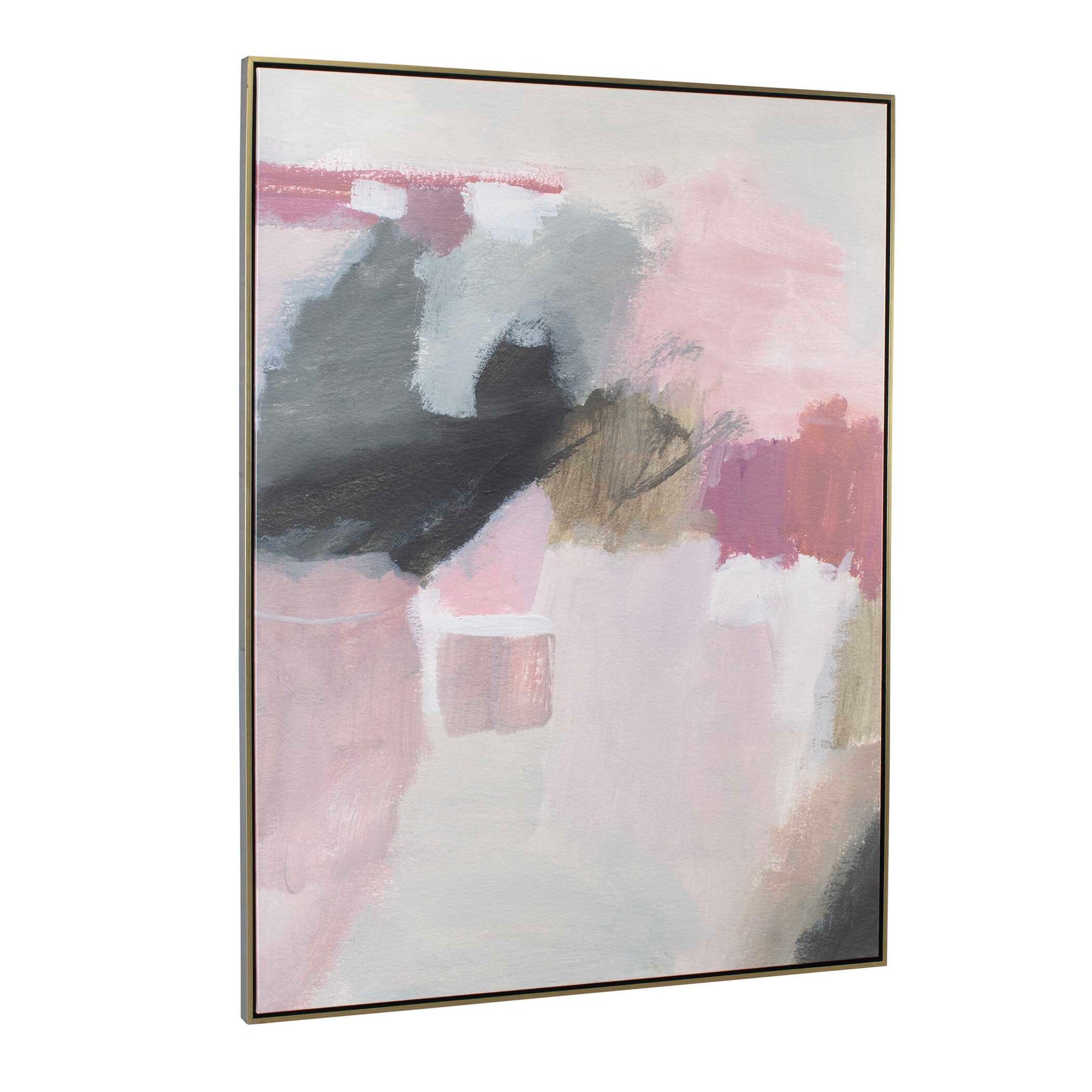 Process Multicolor Framed Abstract Art