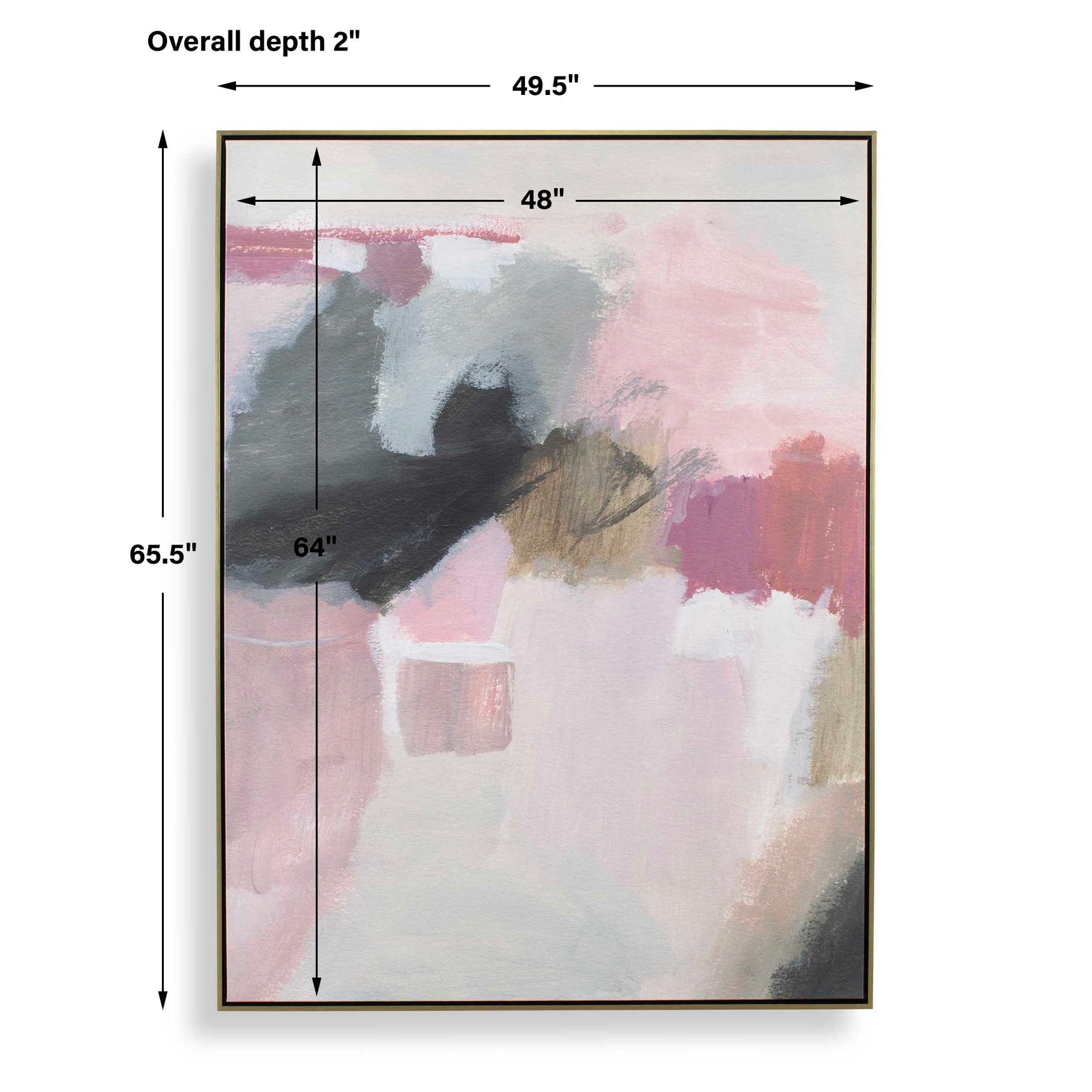 Process Multicolor Framed Abstract Art