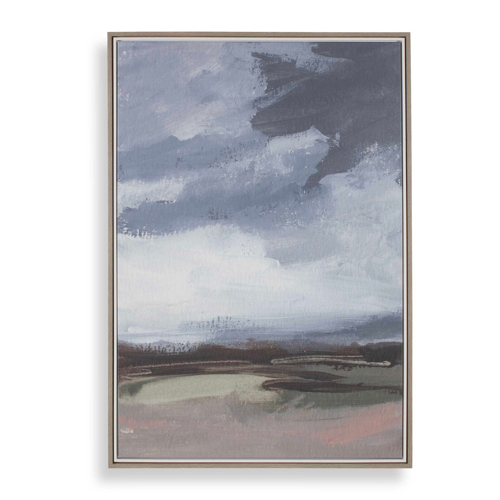 Bracing Multicolor Framed Landscape Art