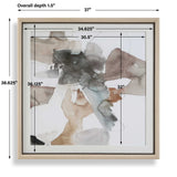 Cohesion Multicolor Framed Abstract Print