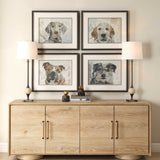 Dog Days Multicolor Framed Prints (Set of 4)