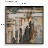 Landslide Multicolor Framed Abstract Print