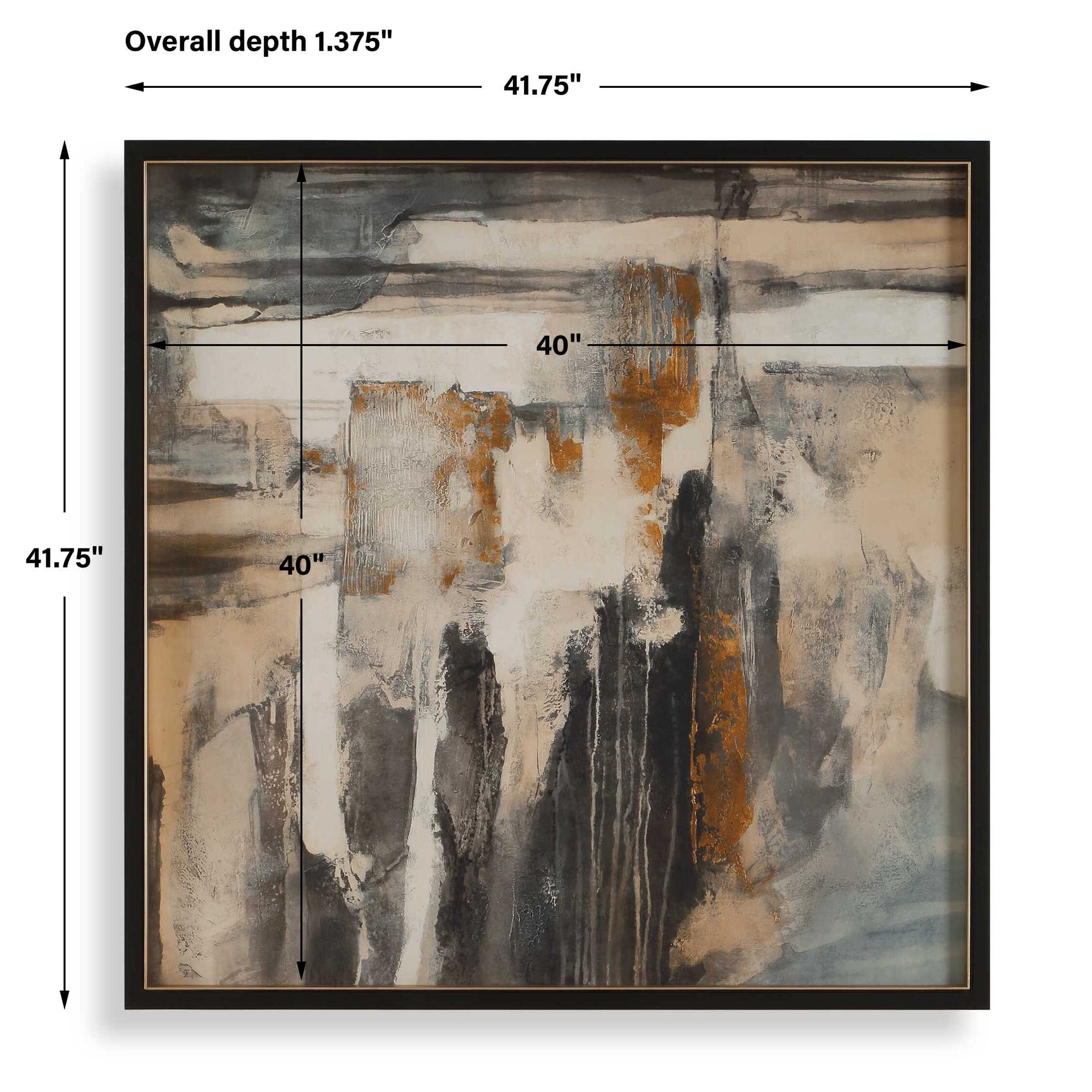 Landslide Multicolor Framed Abstract Print