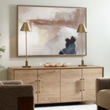 Bluster Multicolor Framed Abstract Canvas
