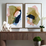 Abstract Afternoon Multicolor Framed Canvases (Set of 2)