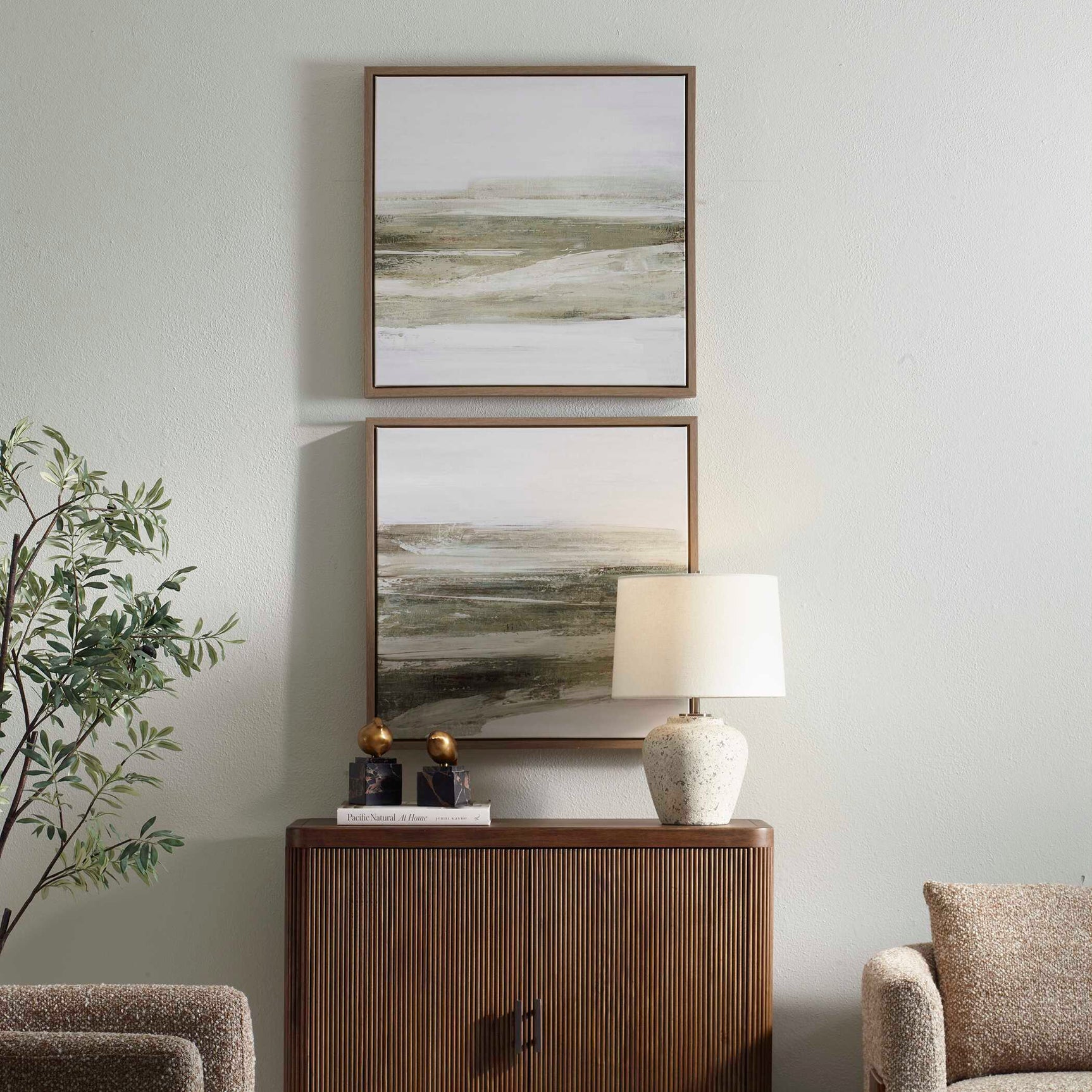 All Of A Sudden Multicolor Framed Canvases (Set of 2)
