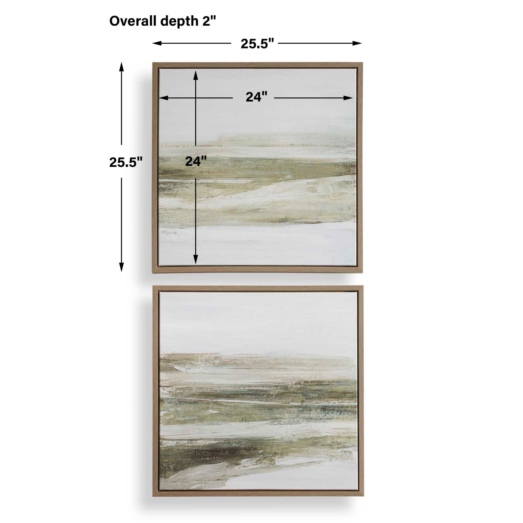 All Of A Sudden Multicolor Framed Canvases (Set of 2)