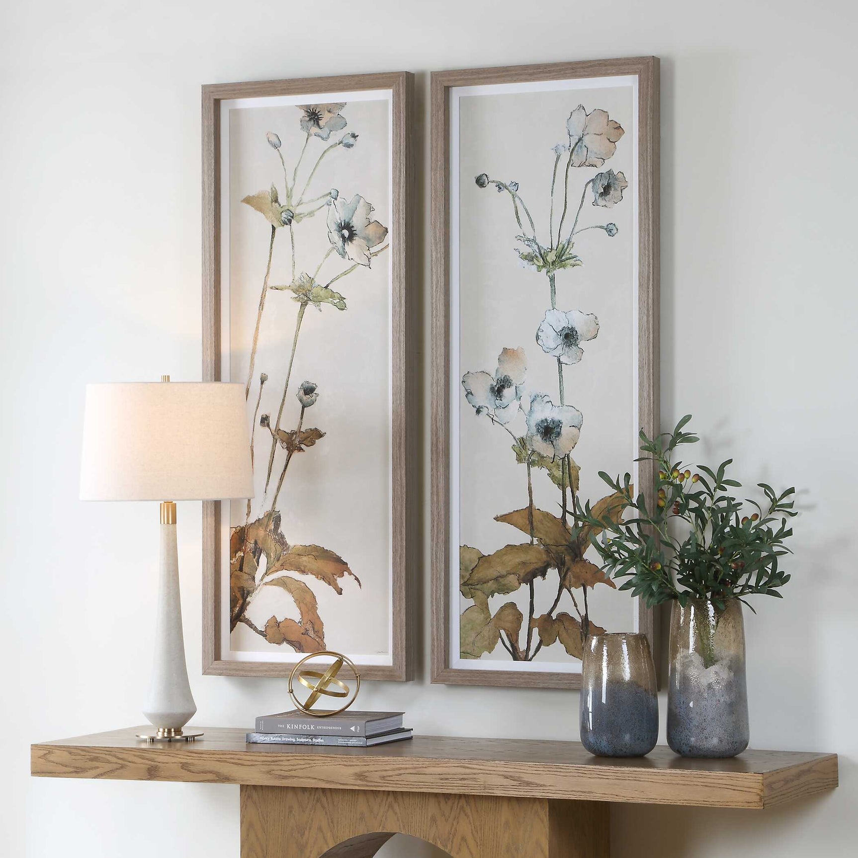 Garden Study Multicolor Framed Floral Prints (Set of 2)